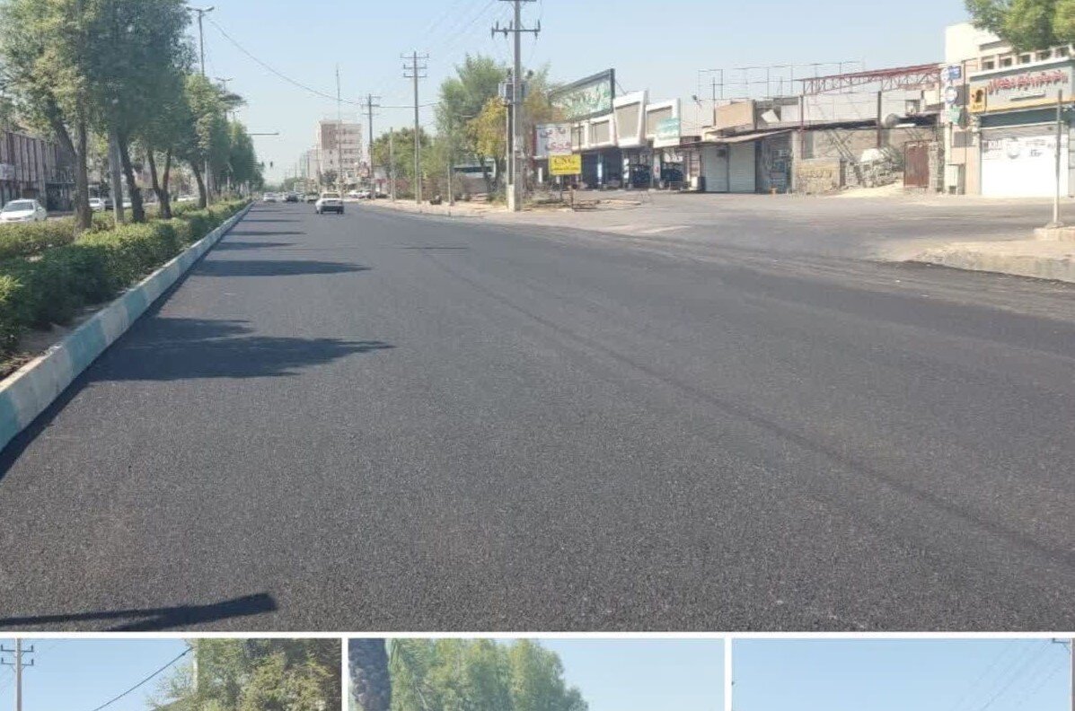 اجرای روکش آسفالت در سه مسیر اصلی بوشهر به پایان رسید