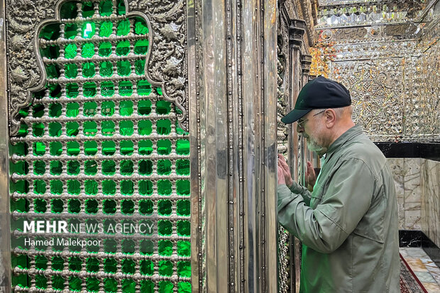 حضور رئیس مجلس در حرم مطهر حضرت عبدالعظیم حسنی(ع)