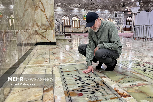 حضور رئیس مجلس در حرم مطهر حضرت عبدالعظیم حسنی(ع)