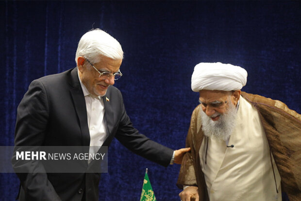عارف با آیات عظام شبیری زنجانی و کریمی جهرمی دیدار کرد