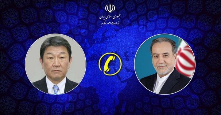 Iran, Japan top diplomats discuss ties, reg., intl. issues