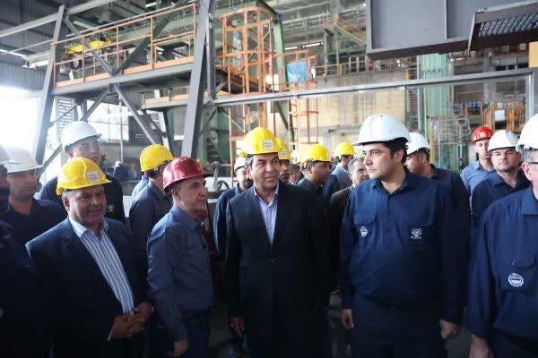 بازدید استاندار کرمان از مجتمع فولاد بردسیر شرکت فولاد سیرجان ایرانیان