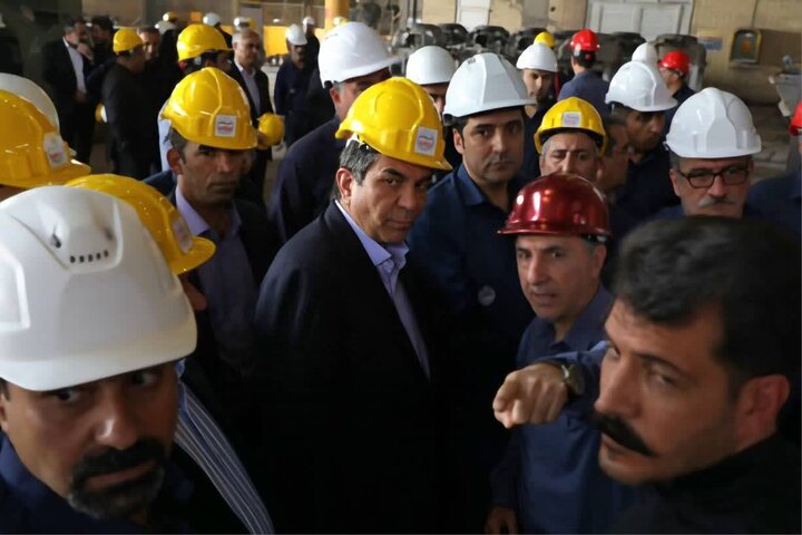 بازدید استاندار کرمان از مجتمع فولاد بردسیر شرکت فولاد سیرجان ایرانیان