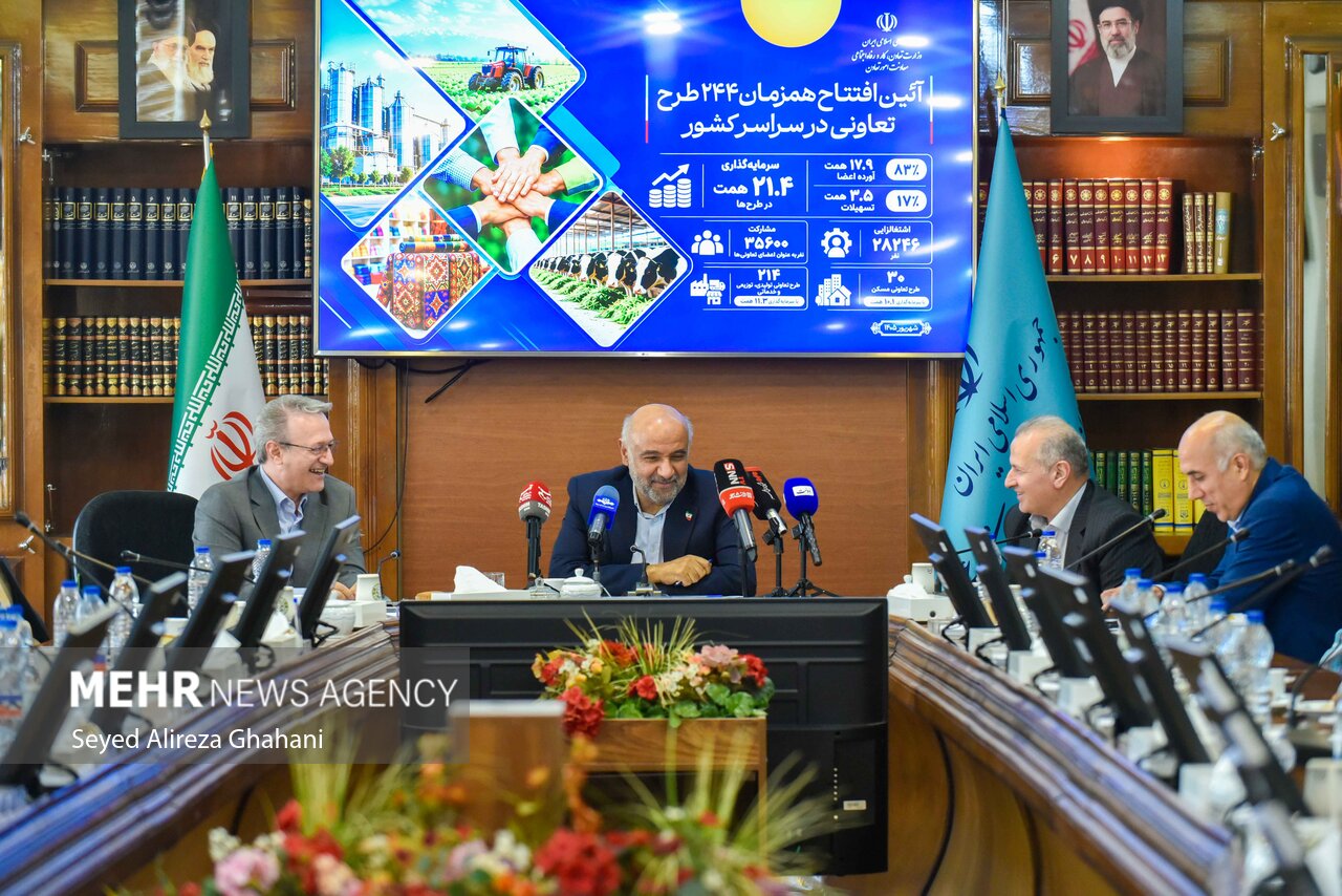تحلیل: آئین افتتاح همزمان ۲۴۴ طرح تعاونی در سراسر کشور | مهر - کد f1a7