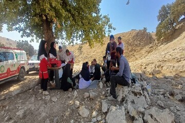 کاروان سلامت هلال‌احمر به روستاهای کم‌برخوردار لنده رسید