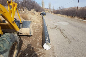 رفع مشکل آب روستای علویان مراغه