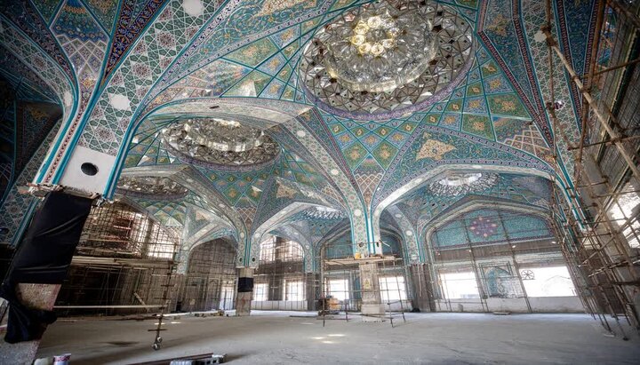 آخرین مراحل اجرایی بخش زیارتی صحن حضرت زینب(س) در کربلا/ تصاویر