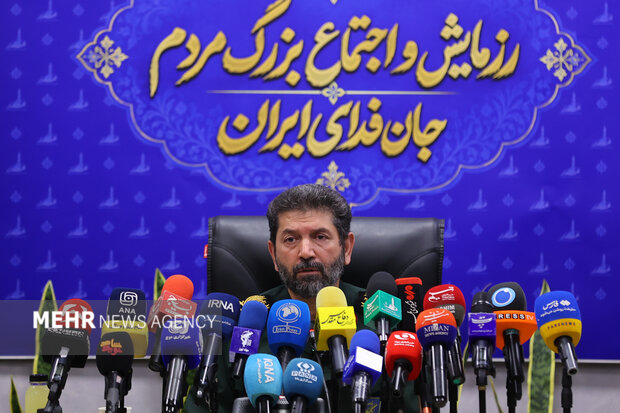 نشست خبری رزمایش و اجتماع بزرگ مردم جان‌فدای ایران