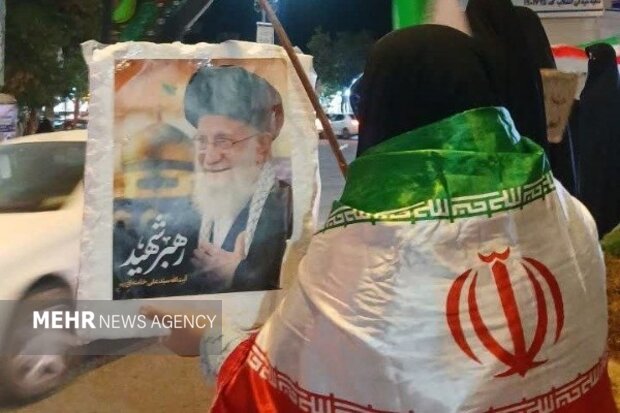 راهپیمایی مردم مرکز خراسان شمالی در شب‌های ایستادگی و مقاومت