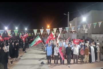 تجمع مردم چرام در صد و نود و نهمین شب مقاومت