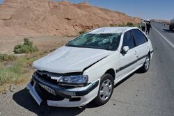 تصادف ۲ خودرو در اتوبان گرمسار به قم ۹ مصدوم برجا گذاشت