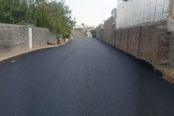 ۲۱ هزار مترمربع از معابر روستایی کرمانشاه آسفالت شد