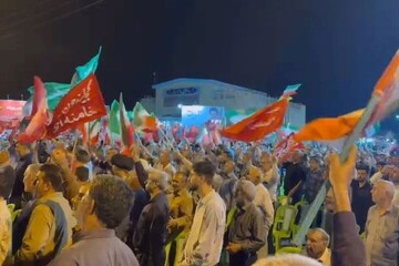 دویست و یکمین شب تجمع مردمی در برازجان