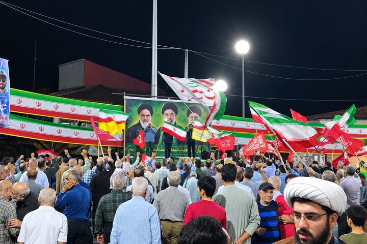سلام لنگرودی ها در شب دویست و یکم به جبهه مقاومت