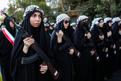 “Sacrifice for Iran” (Janfada-e-Iran) parade in Tehran