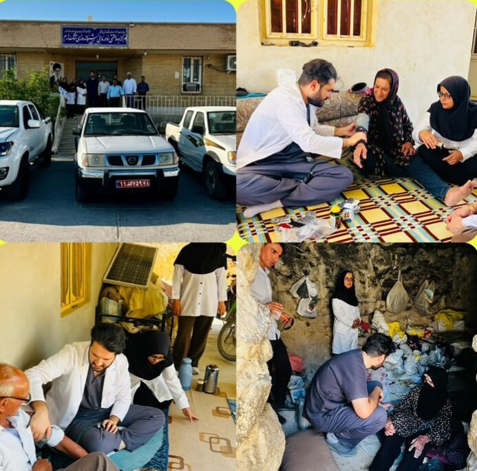 خدمت به محروم‌ترین روستاهای ارم؛ تیم سلامت در مسیر روستاهای سخت‌گذر