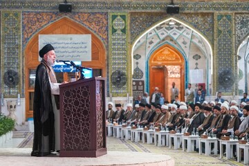 حرم امیرالمومنین(ع) میزبان رویداد «هزاره حوزه علمیه»+تصاویر