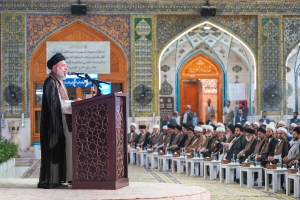 حرم امیرالمومنین(ع) میزبان رویداد «هزاره حوزه علمیه»+تصاویر