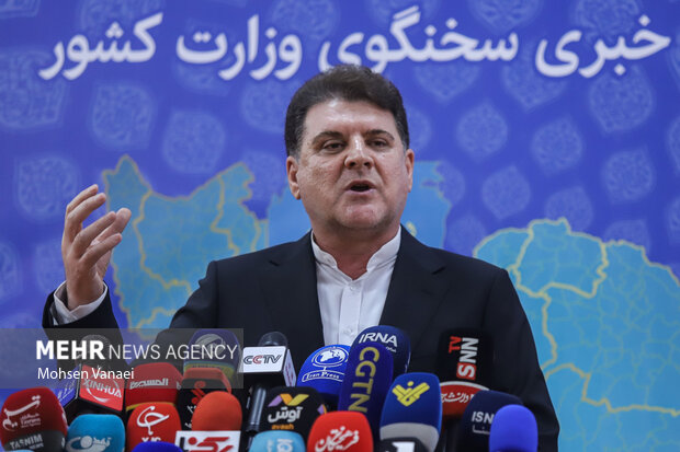 نشست خبری سخنگوی وزارت کشور