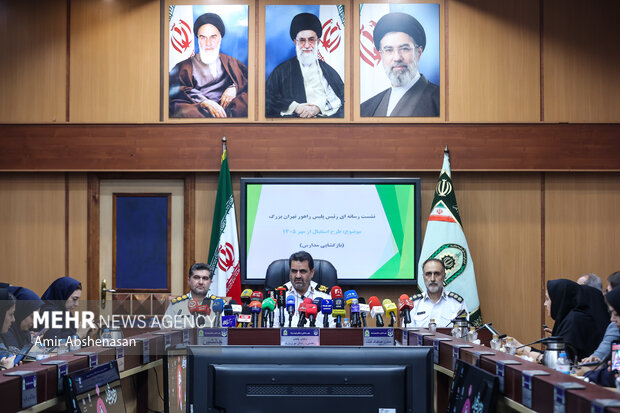 نشست خبری رئیس پلیس راهور تهران