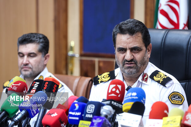 نشست خبری رئیس پلیس راهور تهران