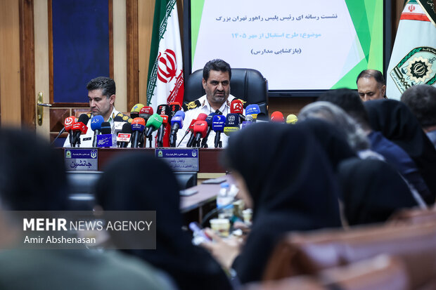 نشست خبری رئیس پلیس راهور تهران
