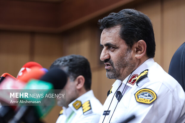 نشست خبری رئیس پلیس راهور تهران