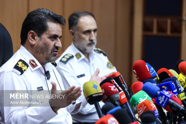 نشست خبری رئیس پلیس راهور تهران