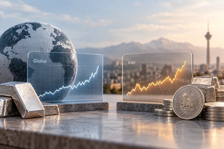 نمودار قیمت نقره در ۱۰ سال گذشته؛ تحلیل روند قیمت نقره