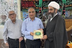 مداحان تجمعات میدانی شهر بوشهر تجلیل شدند
