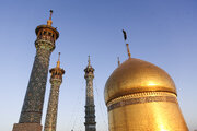 آیین تعویض پرچم حرم حضرت معصومه(س)