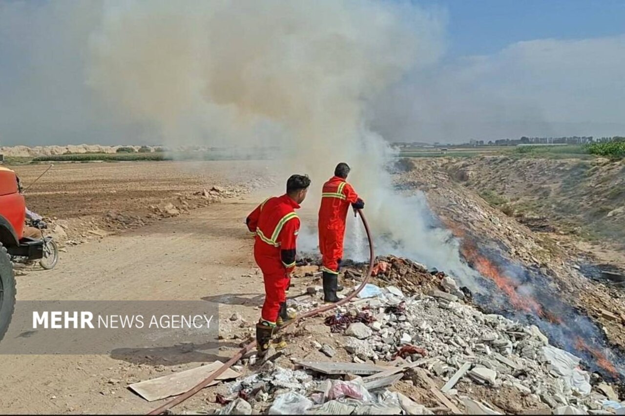 پسماندسوزی در عسگرآباد پیشوا مهار شد