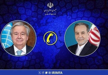 وزير الخارجية الايراني يجري محادثة هاتفيه مع غوتيريش