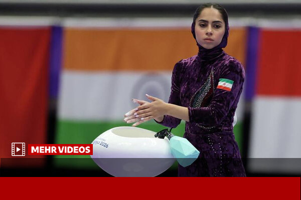 اجرای هنگامه هادیانی در مسابقات ژیمناستیک بازیهای آسیایی ناگویا