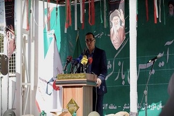 نواخته شدن زنگ ایثار توسط رئیس بنیاد شهید و امور ایثارگران