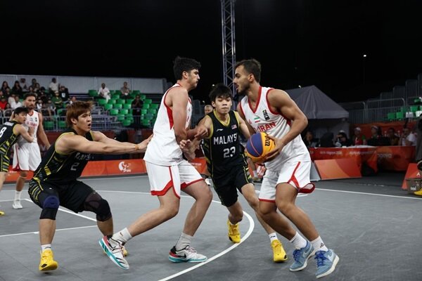 پسران بسکتبال سه نفره ایران وارد مرحله نیمه نهایی شدند