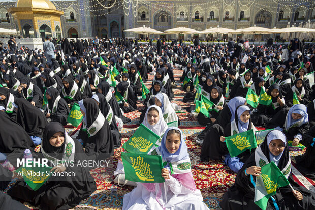 آیین آغاز سال تحصیلی جدید در حرم مطهر رضوی
