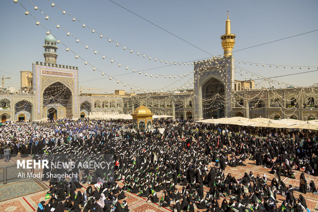 آیین آغاز سال تحصیلی جدید در حرم مطهر رضوی