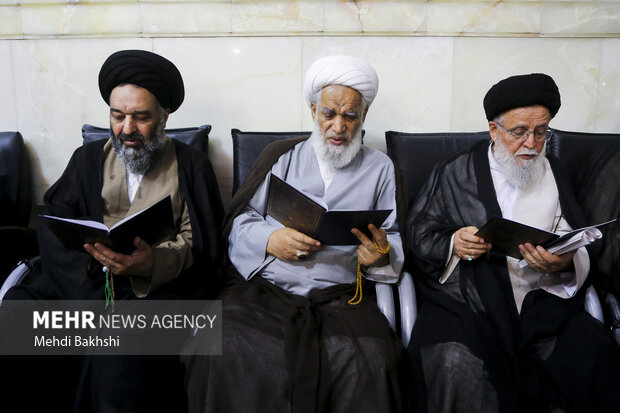 مراسم بزرگداشت آیت‌الله شبیری زنجانی در <a href='https://sayeb.ir/tag/%d9%82%d9%85'></div>قم</a>
