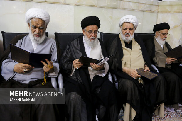 مراسم بزرگداشت آیتالله شبیری زنجانی در <a href='https://sayeb.ir/tag/%d9%82%d9%85'></div>قم</a>
