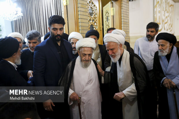 مراسم بزرگداشت آیت‌الله شبیری زنجانی در <a href='https://sayeb.ir/tag/%d9%82%d9%85'></div>قم</a>