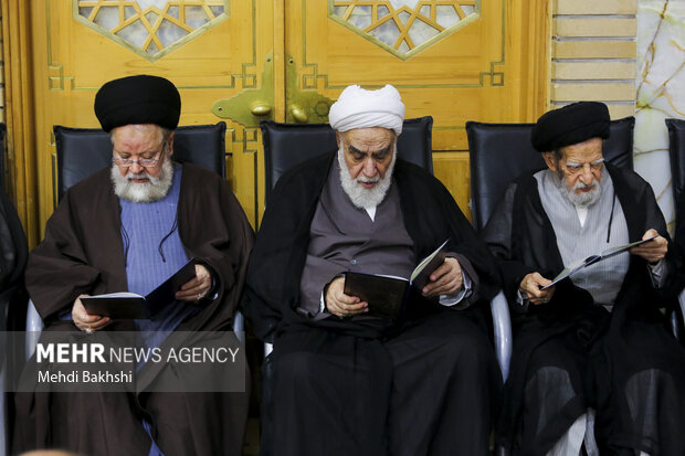 مراسم بزرگداشت آیتالله شبیری زنجانی در <a href='https://sayeb.ir/tag/%d9%82%d9%85'></div>قم</a>