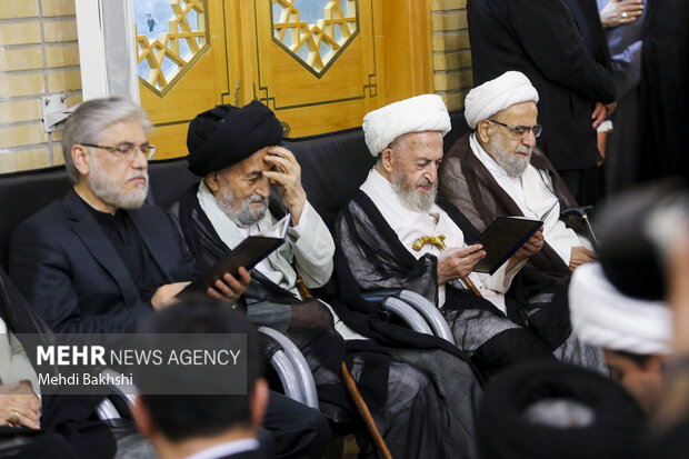مراسم بزرگداشت آیتالله شبیری زنجانی در <a href='https://sayeb.ir/tag/%d9%82%d9%85'></div>قم</a>