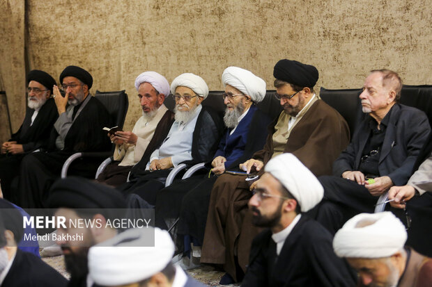 مراسم بزرگداشت آیتالله شبیری زنجانی در <a href='https://sayeb.ir/tag/%d9%82%d9%85'></div>قم</a>