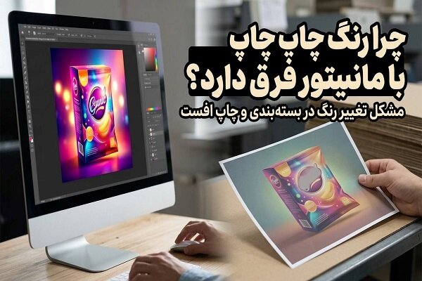 چرا رنگ چاپ بسته‌بندی با مانیتور فرق دارد؟؛ مشکل تغییر رنگ در چاپ افست