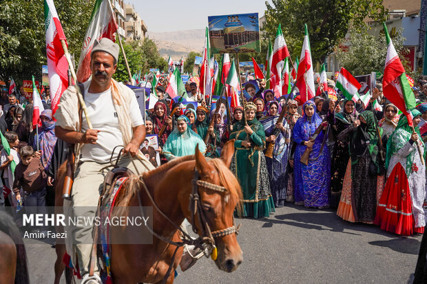 رزمایش «جان‌فدایان ایران» در شیراز