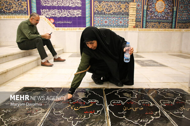 گلباران مزار شهدای دفاع مقدس در بجنورد