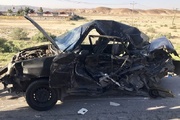 تصادف مرگبار ال۹۰ و سمند در بزرگراه رستگاری؛ ۲ نفر جان باختند