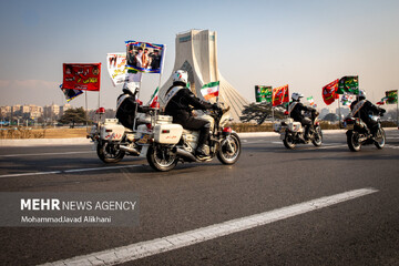 VIDEO: Motorcyclists join Sacrifice for Iran Rally in Tehran