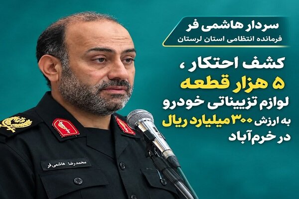 گزارش تحلیلی: کشف ۵ هزار قطعه لوازم تزییناتی خودرو از انبار احتکار در خرم‌آباد | مهر - کد 1bff